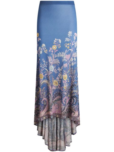 ETRO floral-print maxi skirt - Blue - zdjęcie produktu nr 1