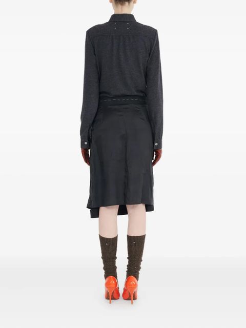 Maison Margiela long sleeve midi dress - Black