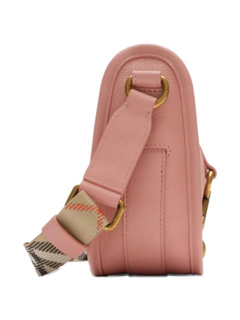 Burberry B clip check-strap mini bag - Pink