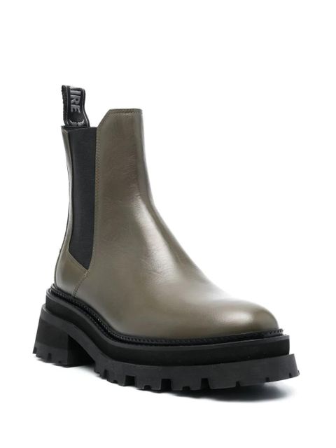 Zadig&Voltaire 65mm leather ankle boots - Green - zdjęcie produktu nr 2