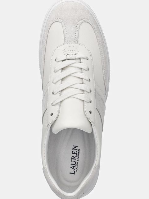 Lauren Ralph Lauren sneakersy skórzane Braylee damskie kolor biały 802982970001