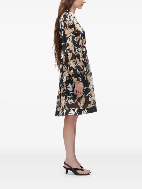 3.1 Phillip Lim floral-print belted midi dress - Black - zdjęcie produktu nr 2