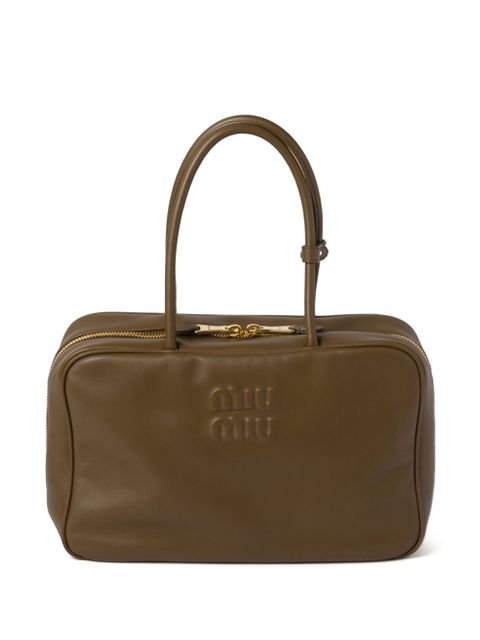 Miu Miu Leather Beau tote bag - Green