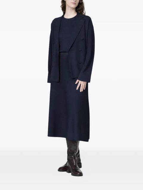 Max Mara knitted A-line midi skirt - Blue - zdjęcie produktu nr 2