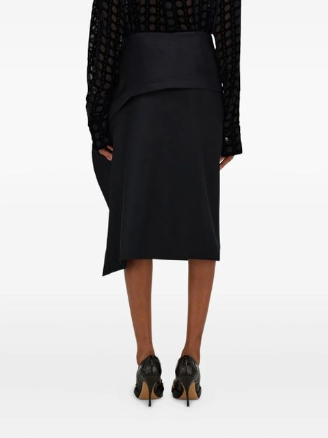 Ferragamo asymmetric skirt - Black