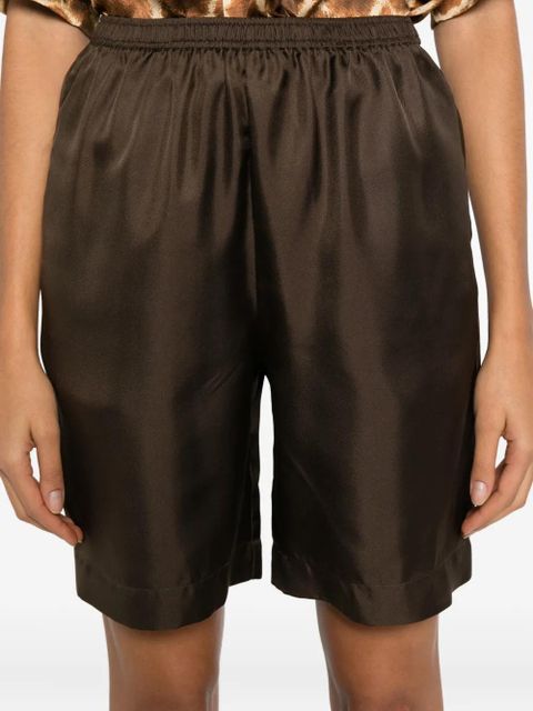 LouLou de Saison Zinia elasticated shorts - Brown