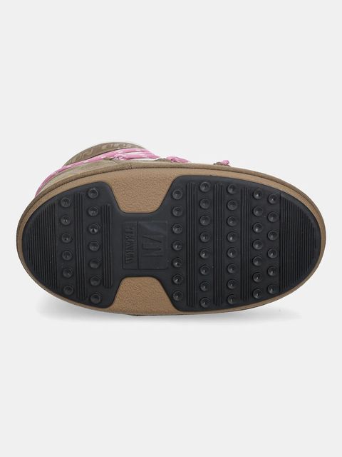 Moon Boot śniegowce zamszowe MB X GIR ICON LOW SUEDE BEADS kolor beżowy 80D1409730-BL43