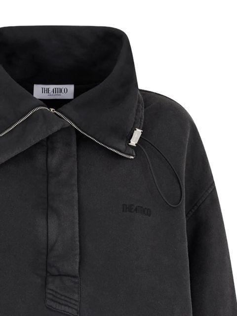 The Attico zip detail sweatshirt - Black - zdjęcie produktu nr 2