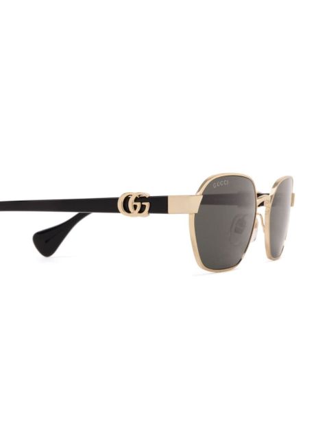 Gucci Eyewear Mini Running oval-frame sunglasses - Gold