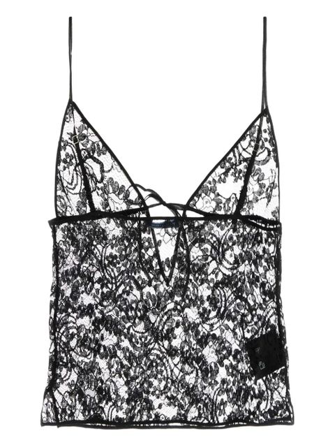 Prada lace cropped top - Black - zdjęcie produktu nr 2