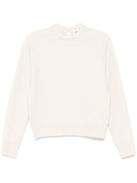 Jil Sander long-sleeve crew-neck jumper - Neutrals - zdjęcie produktu nr 1