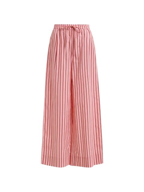Essentiel Antwerp striped drawstring-waist trousers - Pink - zdjęcie produktu nr 1