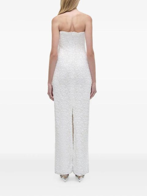 Simkhai Savia sequin-embellished strapless gown - Neutrals - zdjęcie produktu nr 2