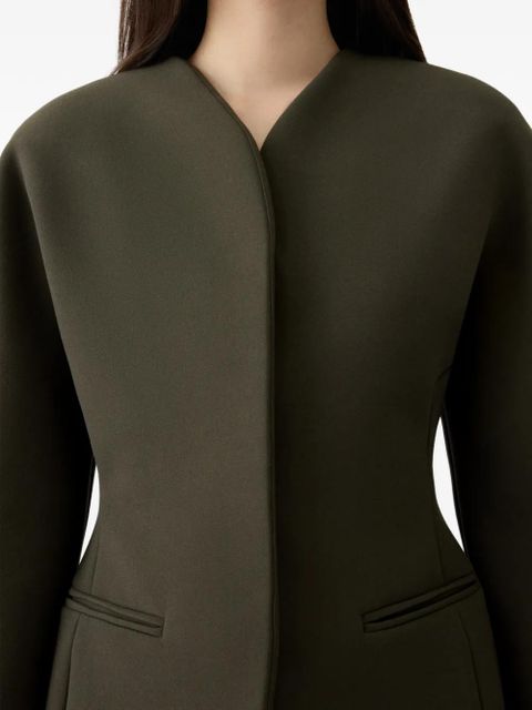 Jacquemus Ovalo V-neck pocket jacket - Green