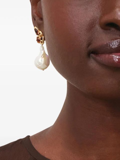 ZIMMERMANN Bloom baroque-pearl drop earrings - Gold