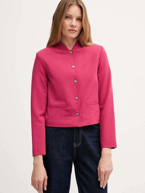 United Colors of Benetton kurtka kolor różowy przejściowa 2R4CDW03B - zdjęcie produktu nr 1