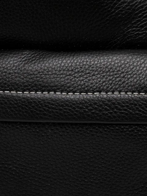 Answear.LAB plecak skórzany damski kolor czarny mały gładki