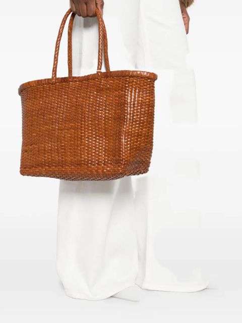 DRAGON DIFFUSION big B Weave woven tote bag - Brown - zdjęcie produktu nr 2