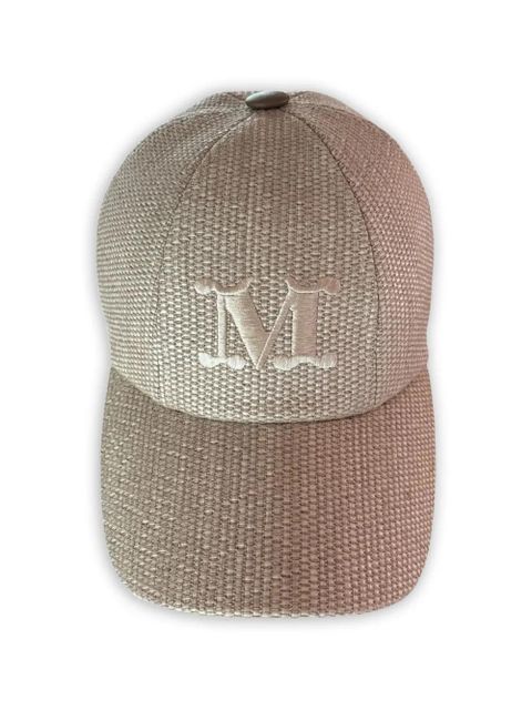 Max Mara Ice M logo-embroidered woven baseball cap - Neutrals - zdjęcie produktu nr 1