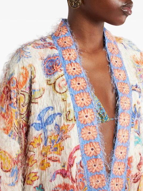 ETRO brushed-finish jacket - White