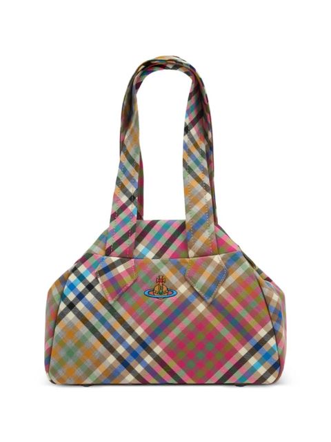 Vivienne Westwood medium Yasmine Archive check purse shoulder bag - Pink