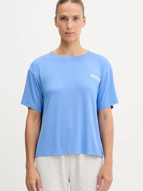 HUGO t-shirt lounge kolor niebieski 50490707 - zdjęcie produktu nr 1
