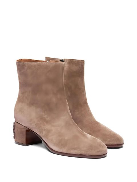 Casadei 50mm Muni block-heel suede boots - Brown - zdjęcie produktu nr 2