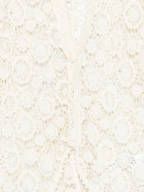 ISABEL MARANT Yana floral-lace long-sleeve shirt - Neutrals