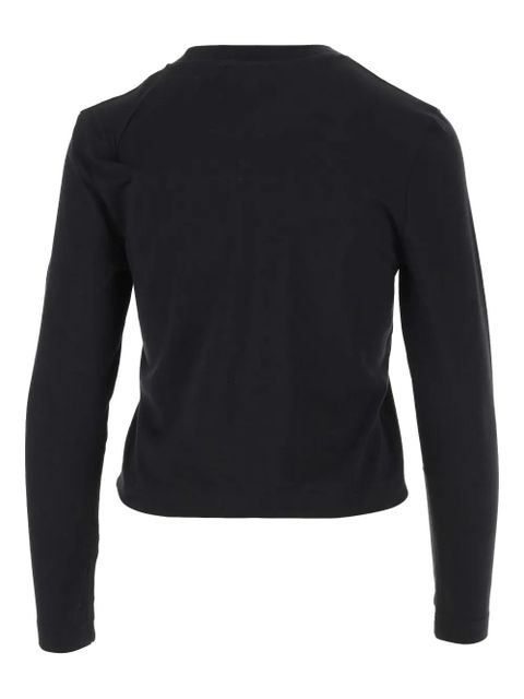 Jacquemus The Gros Grain logo-detail long-sleeve top - Black - zdjęcie produktu nr 2