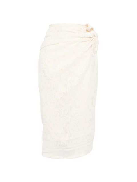 ZIMMERMANN woven frayed-edge pareo - Neutrals - zdjęcie produktu nr 1