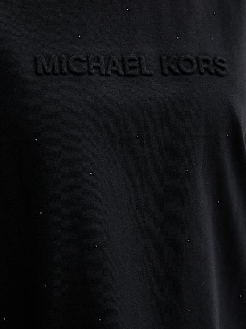 MICHAEL Michael Kors t-shirt bawełniany damski kolor czarny MF551TR2ZU
