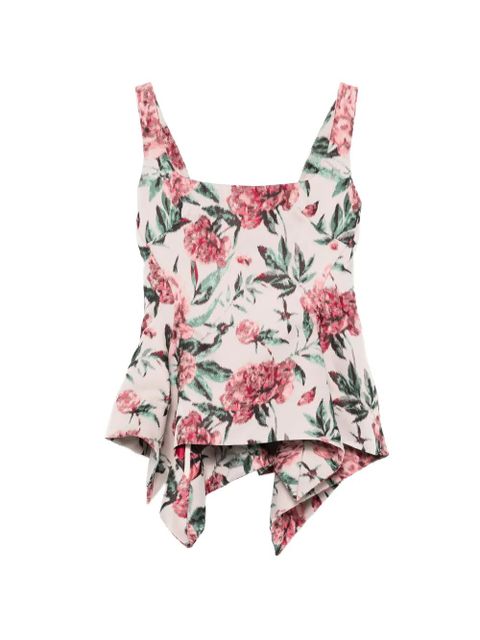 Marques'Almeida peplum brocade corset top - Pink - zdjęcie produktu nr 1