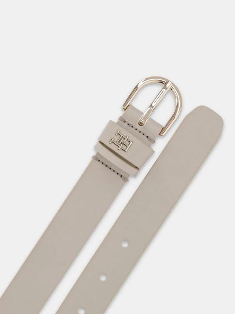 Tommy Hilfiger pasek skórzany damski kolor beżowy AW0AW16836 - zdjęcie produktu nr 2