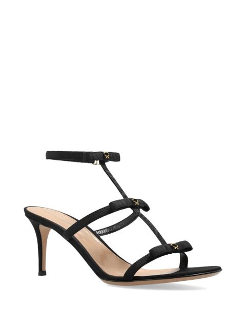 Gianvito Rossi bow leather sandals - Black - zdjęcie produktu nr 2