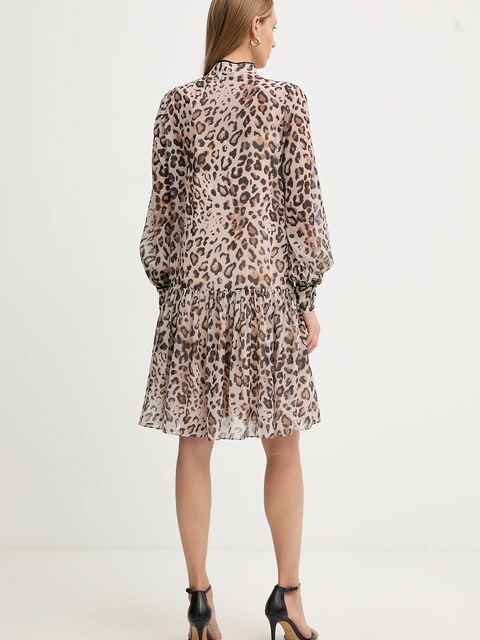 Fracomina sukienka kolor beżowy mini rozkloszowana FJ25WD1004W41201