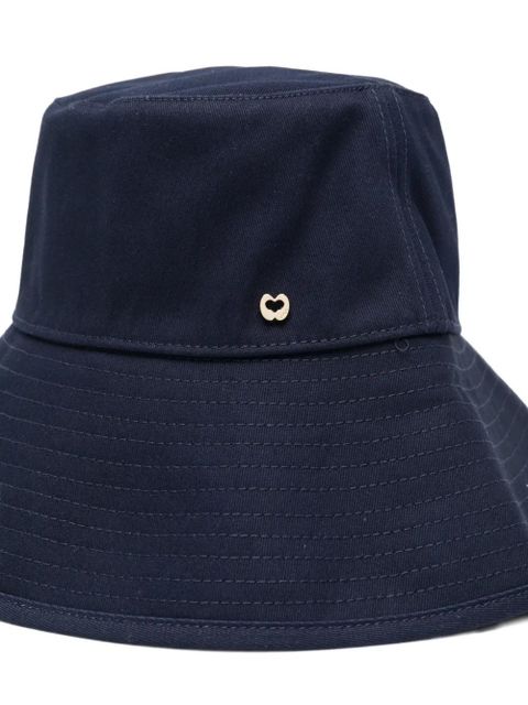 Maje logo-plaque bucket hat - Blue