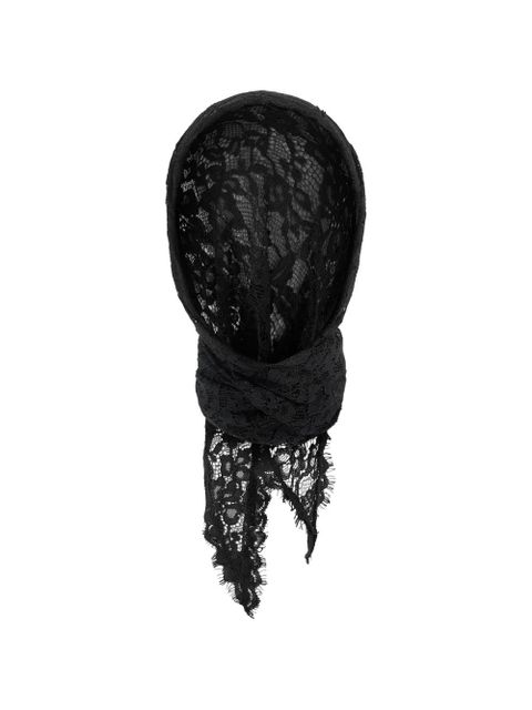 Manière De Voir Kadia lace triangle head scarf - Black - zdjęcie produktu nr 1