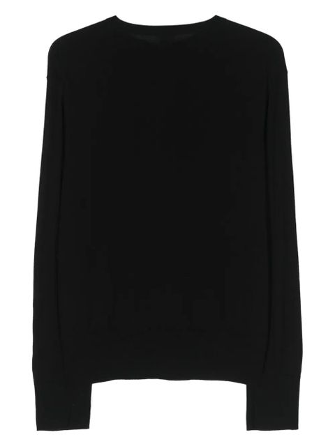 TOTEME crew-neck long-sleeve jumper - Black - zdjęcie produktu nr 2