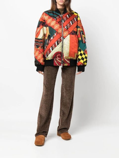 ETRO patchwork reversible bomber jacket - Orange - zdjęcie produktu nr 2