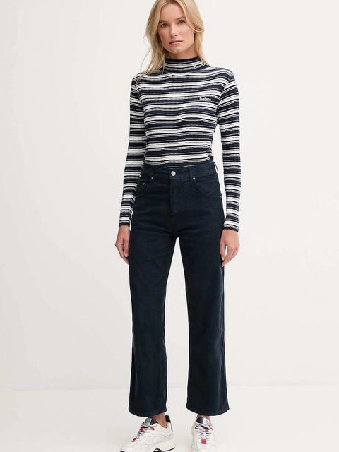 Pepe Jeans longsleeve kolor granatowy z półgolfem PL5000040 - zdjęcie produktu nr 2