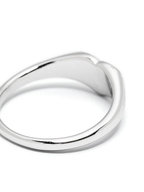 Missoma Heart engraveable ring - Silver - zdjęcie produktu nr 2