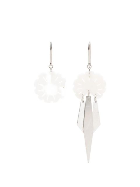 ISABEL MARANT flower-detail drop earrings - Silver - zdjęcie produktu nr 1