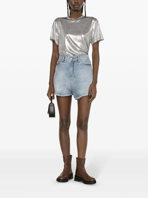 Maje lamé round-neck T-shirt - Silver - zdjęcie produktu nr 2