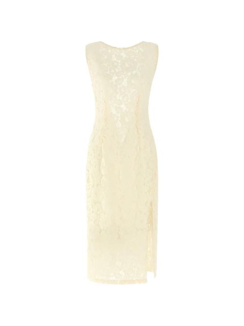PINKO lace split midi dress - White - zdjęcie produktu nr 1