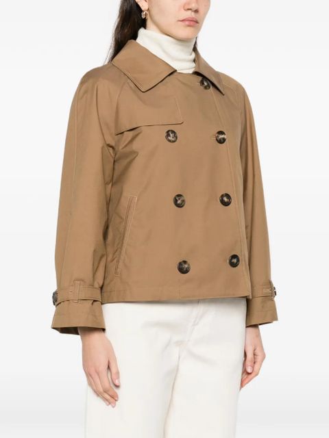 Max Mara double-breasted trench jacket - Brown