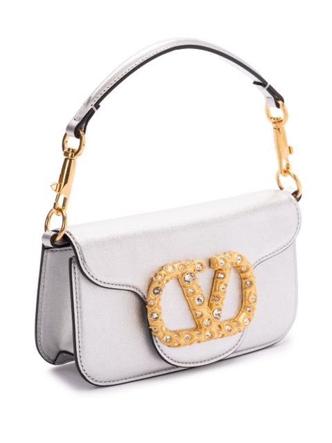 Valentino Garavani small Locò tote bag - Silver