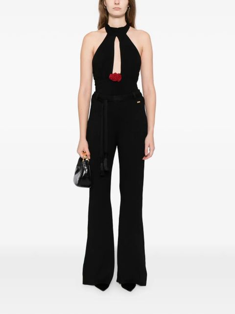 TOM FORD rose detail trousers - Black