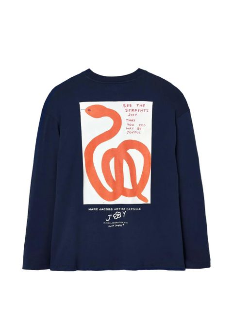 Marc Jacobs x David Shrigley snake longsleeve top - Blue - zdjęcie produktu nr 2