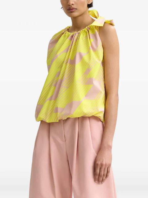 Essentiel Antwerp tie-detail blouse - Yellow