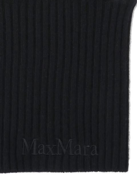 Max Mara ribbed cashmere balaclava - Black
